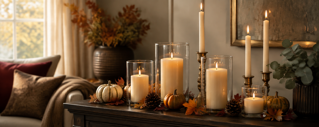 How to Decorate Your Home with Candles for Fall