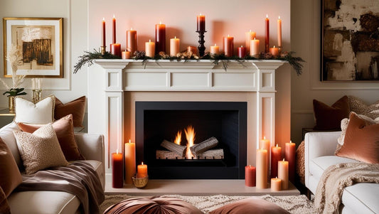Set the mood with fireside candles  