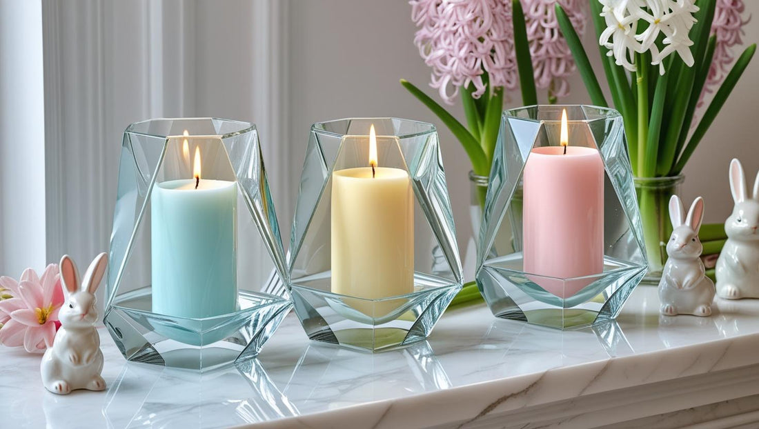 The beauty of glass candle holders 