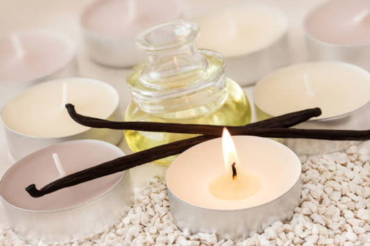 Aromatherapy elegance. Vanilla-scented candles benefits