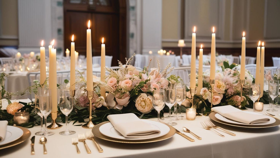 Wedding table decor with candles for every style 
