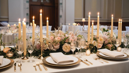 Wedding table decor with candles for every style 