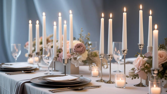 Wedding taper candles Elegant decoration ideas and styling inspiration 