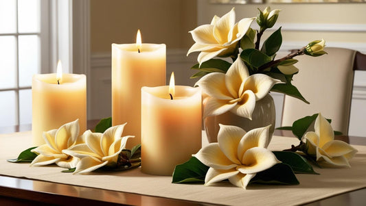 The luxurious scent of gardenia candles