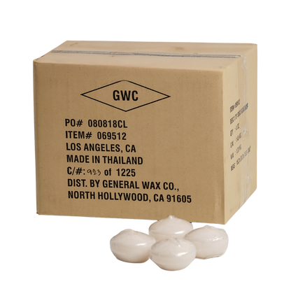 Unscented ivory floating candle for events