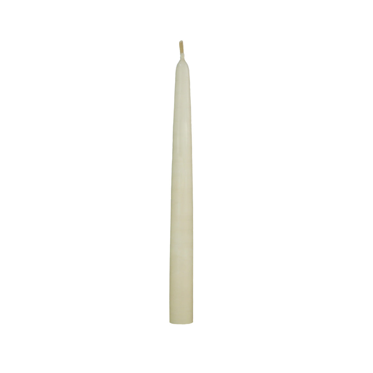 10 inch taper candle beige