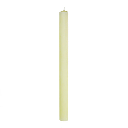 100% BEESWAX 1-1/2" x 17" GROOVE BASE CANDLE STICK