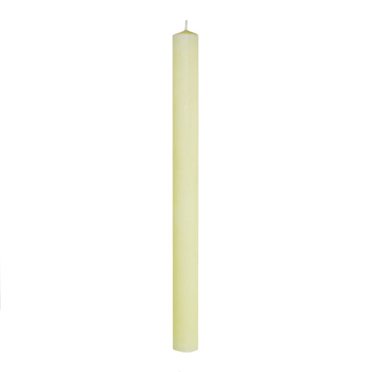 100% BEESWAX 1-1/2" x 17" GROOVE BASE CANDLE STICK