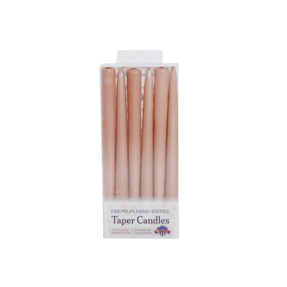 10 inch Taupe Taper Candles