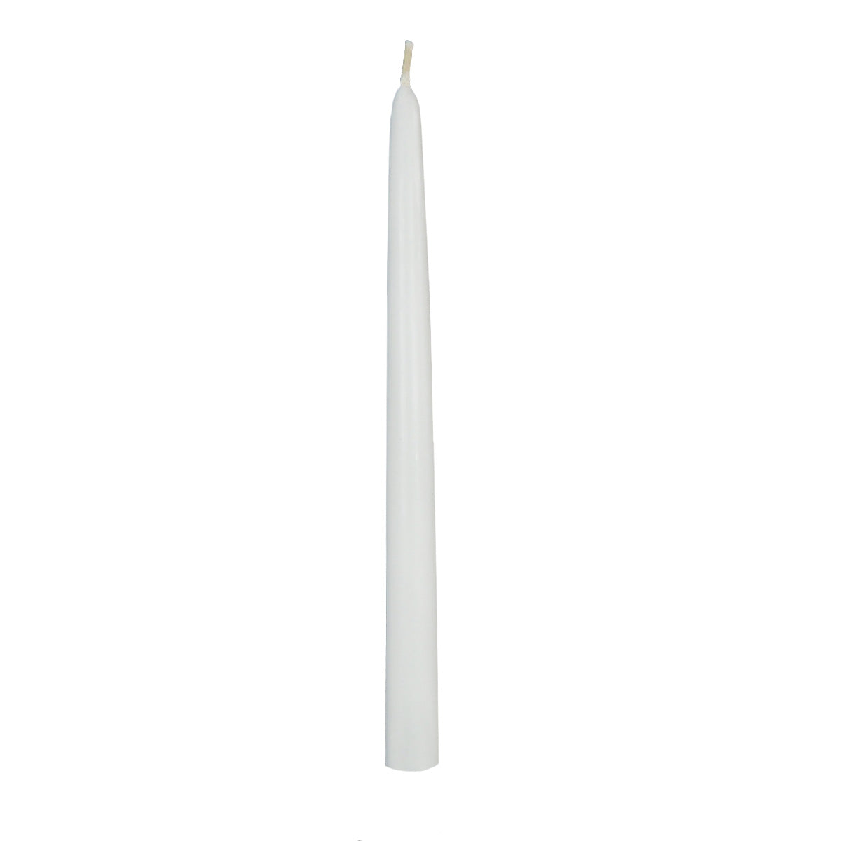 12 in taper candle white