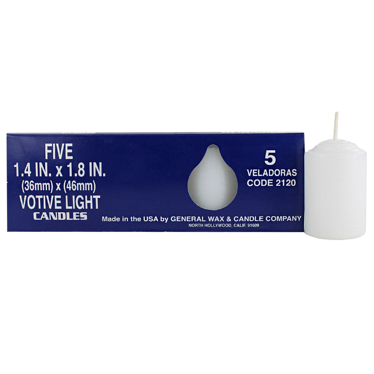 15-Hr Unscented Votive Candles (Pack of 5)