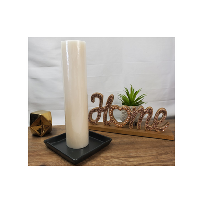 3 x 12 Ivory fireside pillar candle