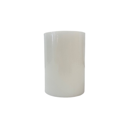 3 x 4 White fireside pillar candle