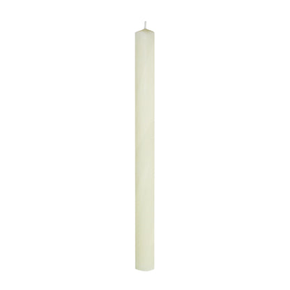 51% Beeswax 1-1/2" x 12-3/4" Groove Base Candle Stick