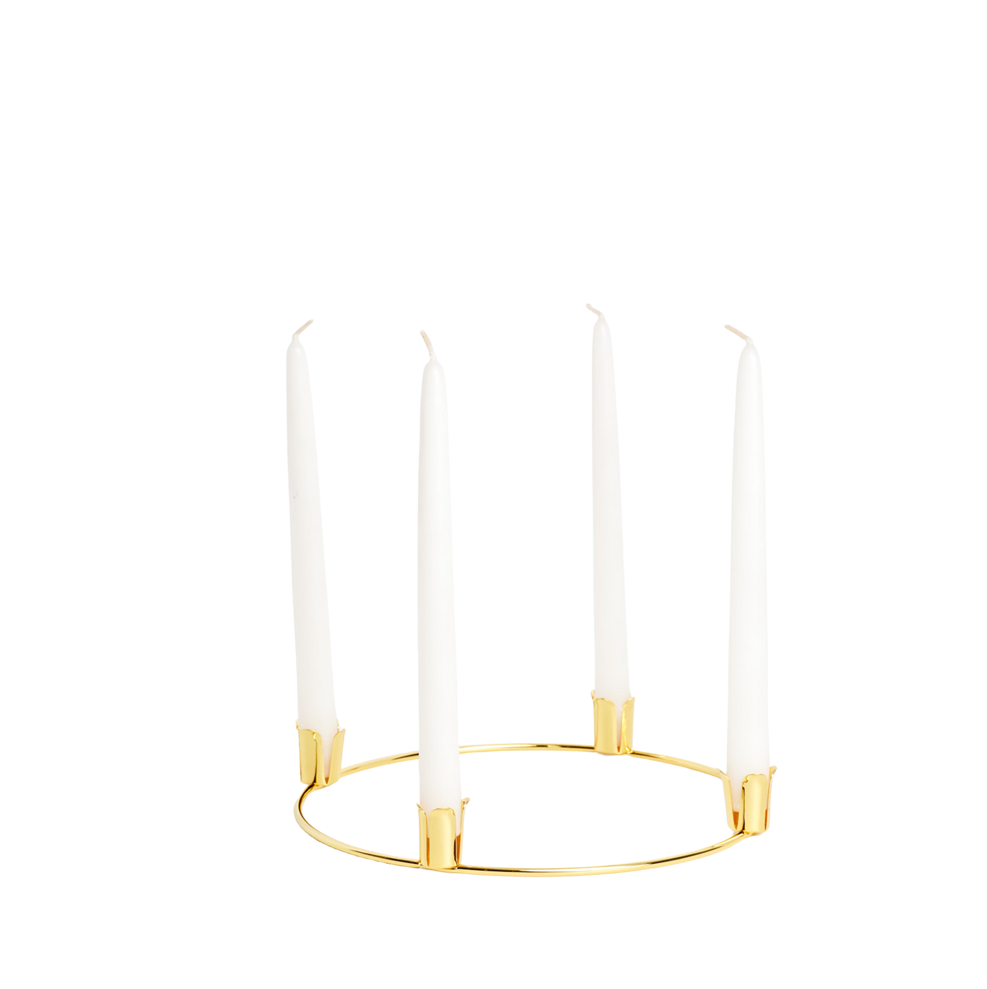 ADVENT TAPER CANDLES in a RING