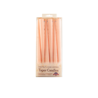 Blush Taper Candles Premium 10 inch