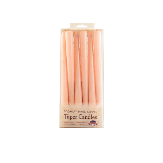 Blush Taper Candles Premium 10 inch