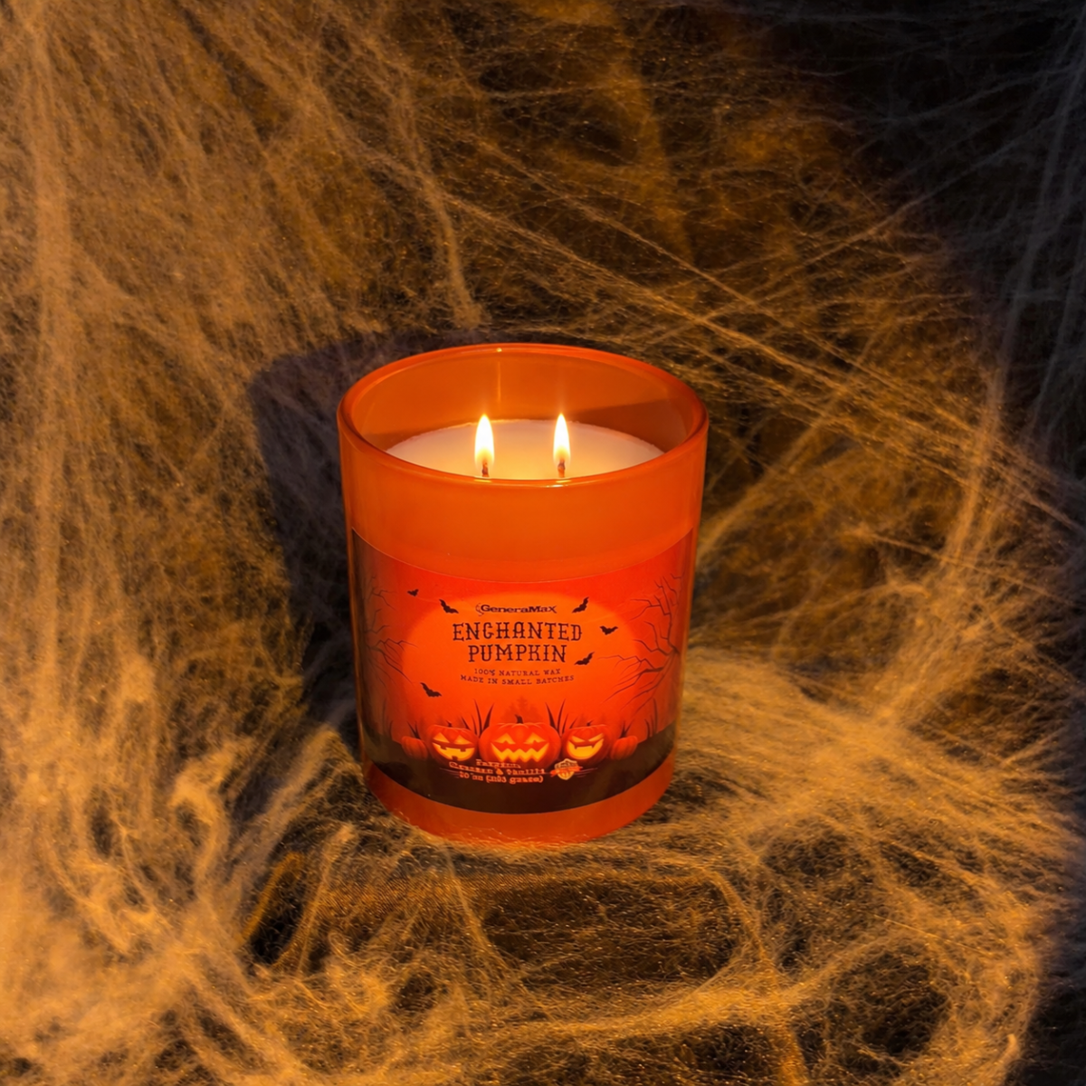 Enchanted Pumpkin soy candle Pumpkin Spice Scented Candle Halloween Collection