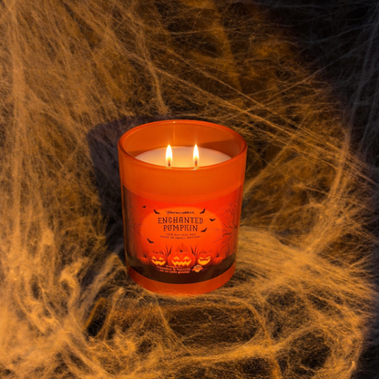 Enchanted Pumpkin soy candle Pumpkin Spice Scented Candle Halloween Collection
