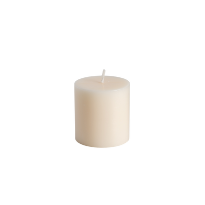 FIRESIDE IVORY pillar candles 2.8X2.8 
