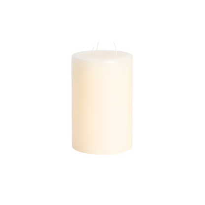 5.8X5.8 pillar ivory candle