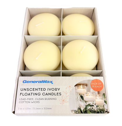 Floating Candles Ivory color