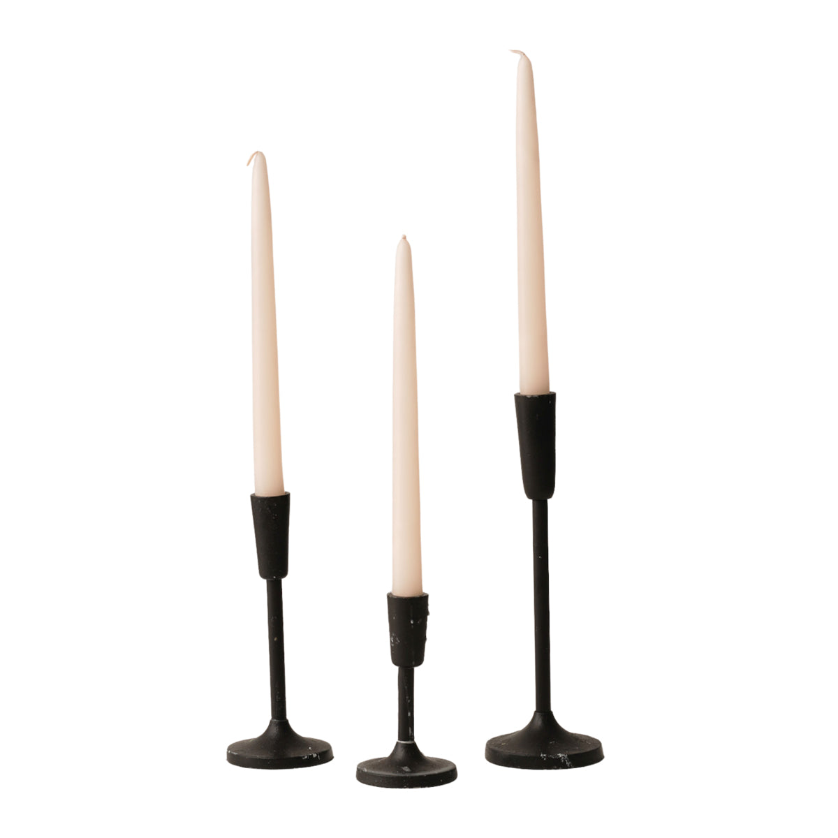 Halloween ivory taper candles