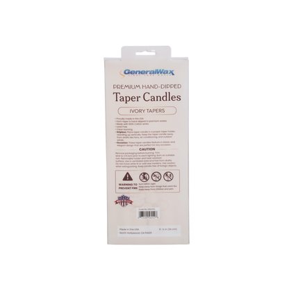 Ivory Taper Candles