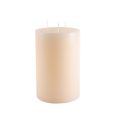 Ivory 3 wick pillar candle