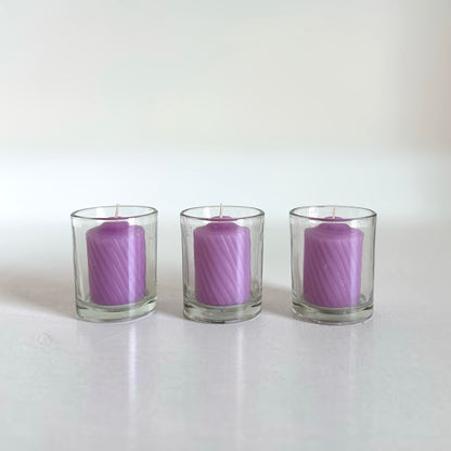 Lavender fragrance votive candle for events