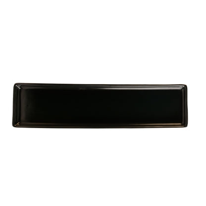 Minimalist rectangular ceramic candle tray for candles and home decor arrangements