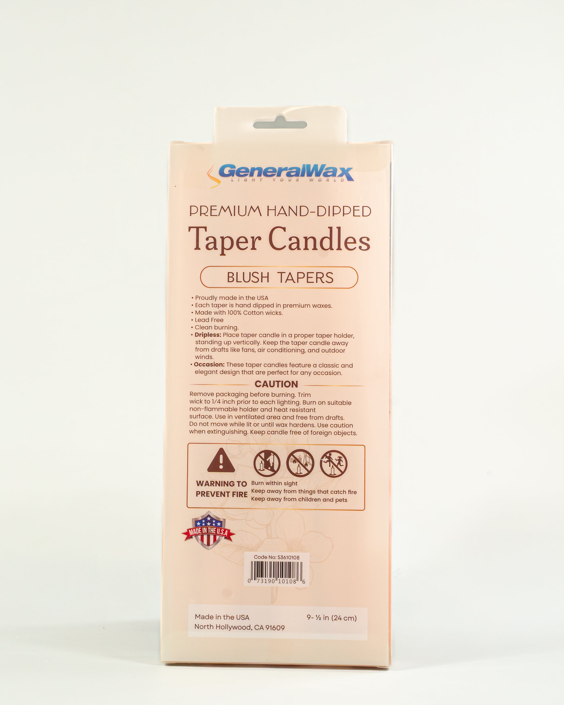 premium hand-dipped taper candles 