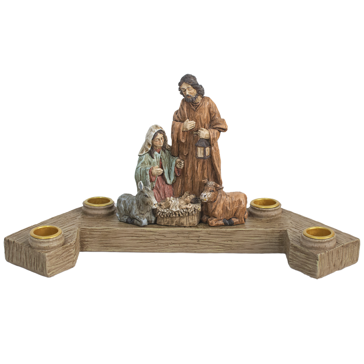 Nativity candle holder Advent Taper Candle Holder