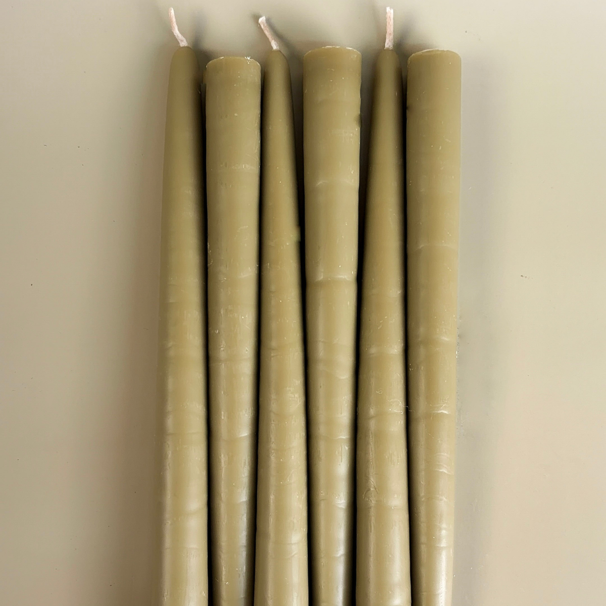 Natural bayberry candle pair for Christmas and New Year traditions