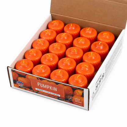 Orange Pumpkin Scented Votive Candle 15-Hour