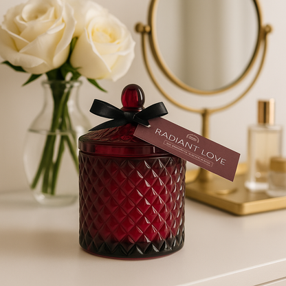 Radiant Love jar candle from Bougie On A Budget collection