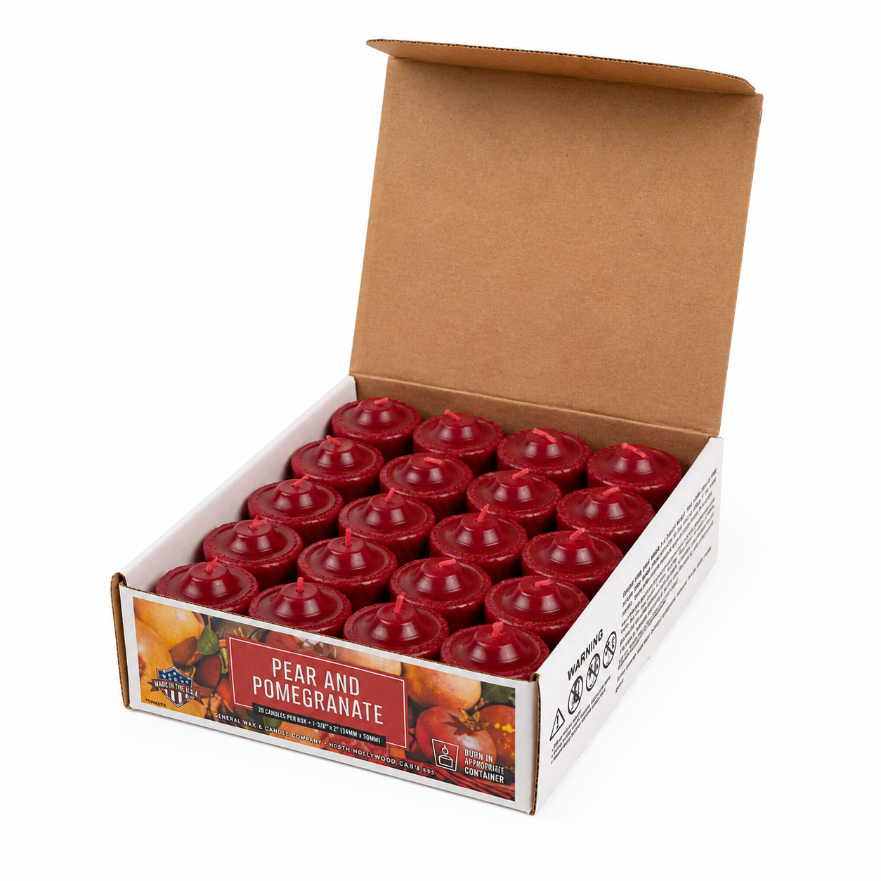 Pear Pomegranate Scented Candle 15-Hour