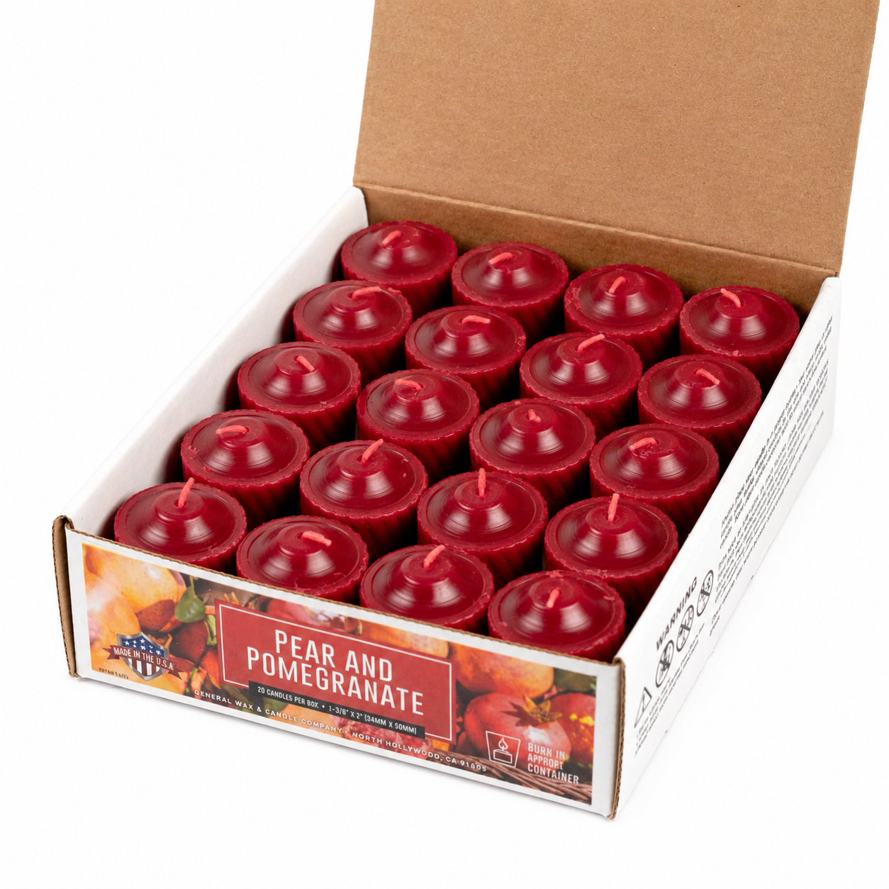 Pear Pomegranate Votive Candle 15-Hour