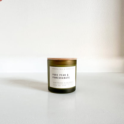 Pure Pear Pomegranate Scented Candle
