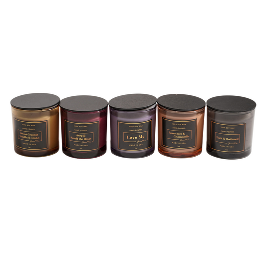 Soy Candle Collection in Translucent Jars