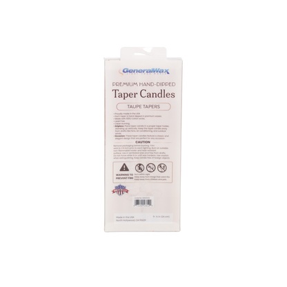 Taupe Taper Candles