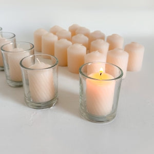 unscented votive candles