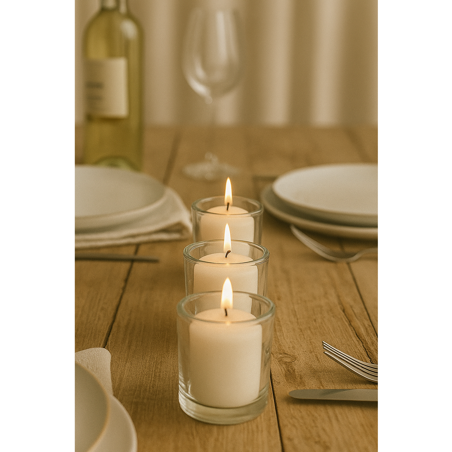 10-hour votive candles for events and home décor