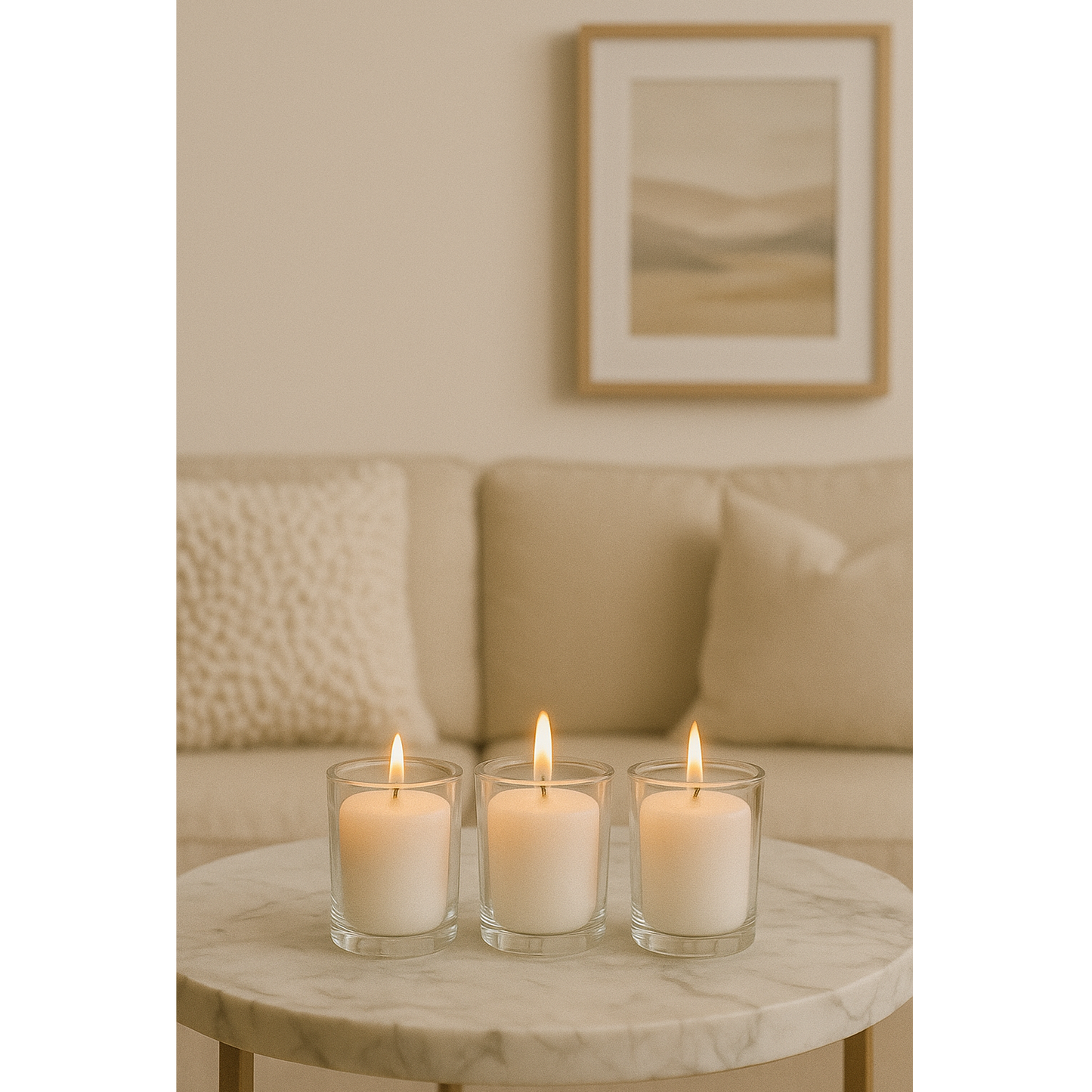 Long-burning 10-hour votive candles for centerpieces