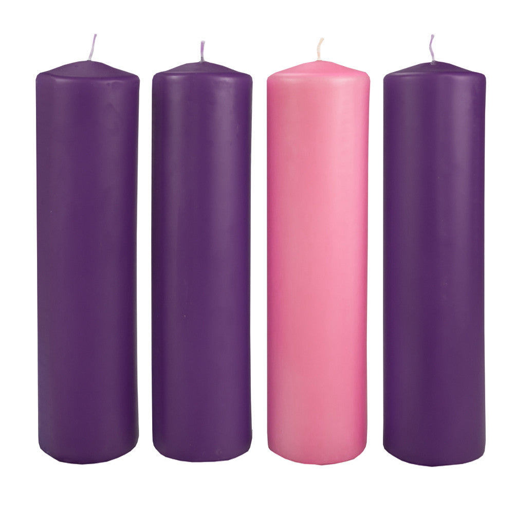 Advent Pillar Candle Set 3 x 12