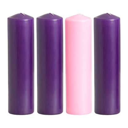 Advent Pillar Candle Set 3 x 12