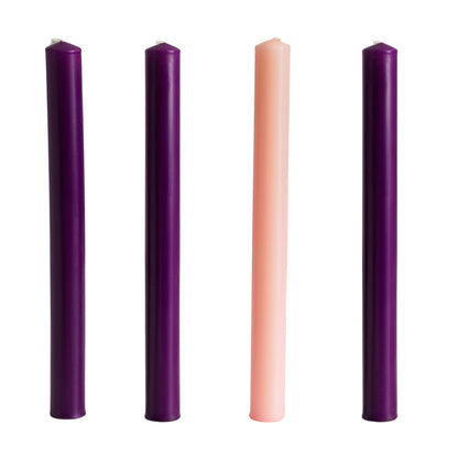 advent taper candles