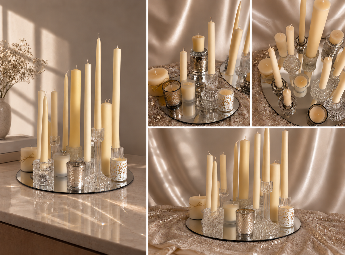 beeswax candle collection