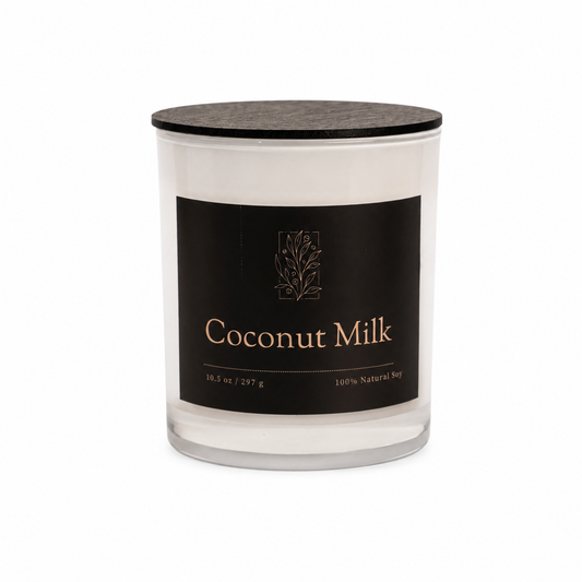 Coconut Milk Scented Candle | Obsidian Collection Soy Candle