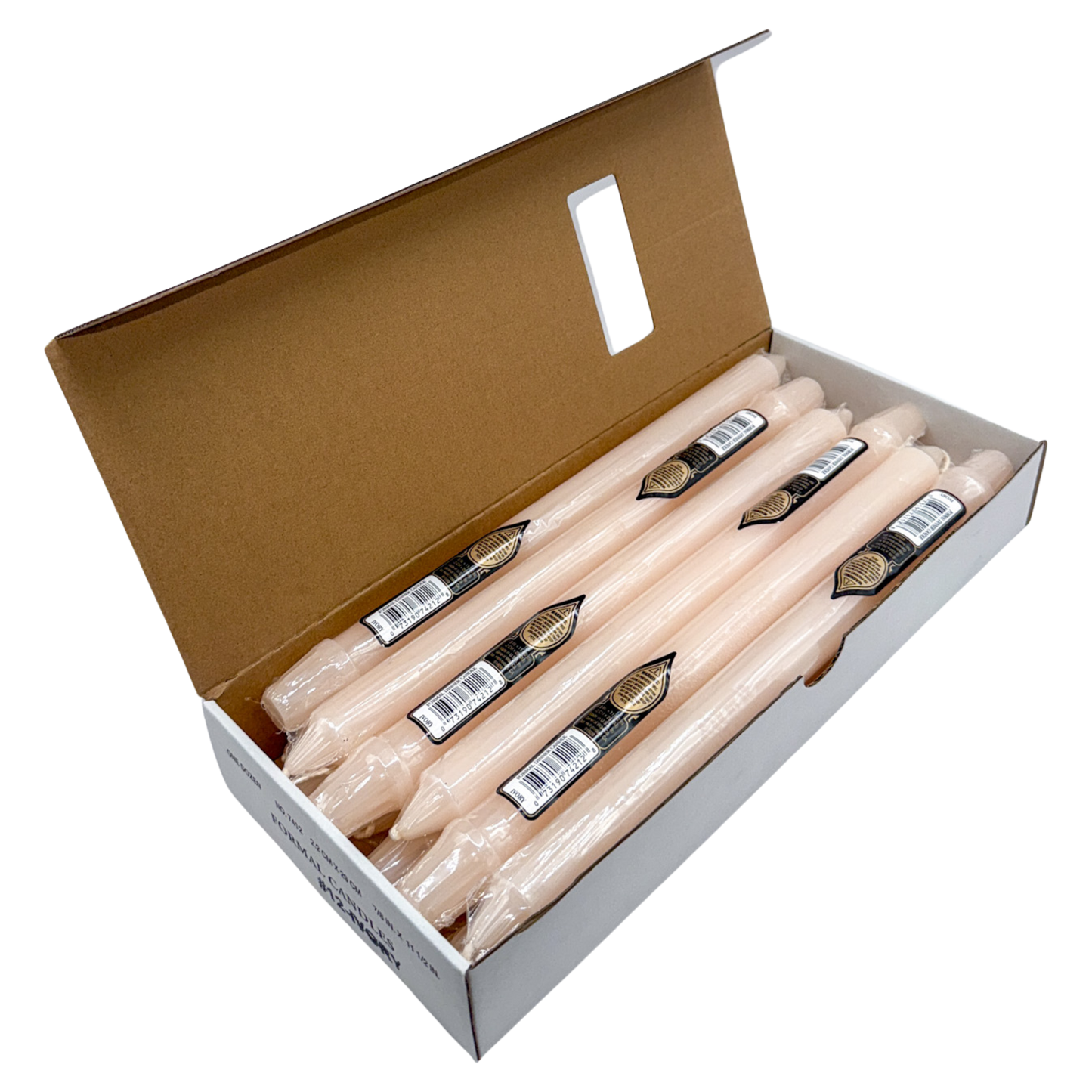 elegant 8 inch taper candles for formal dining table